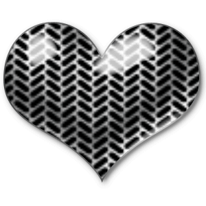Gif animé coeur noir